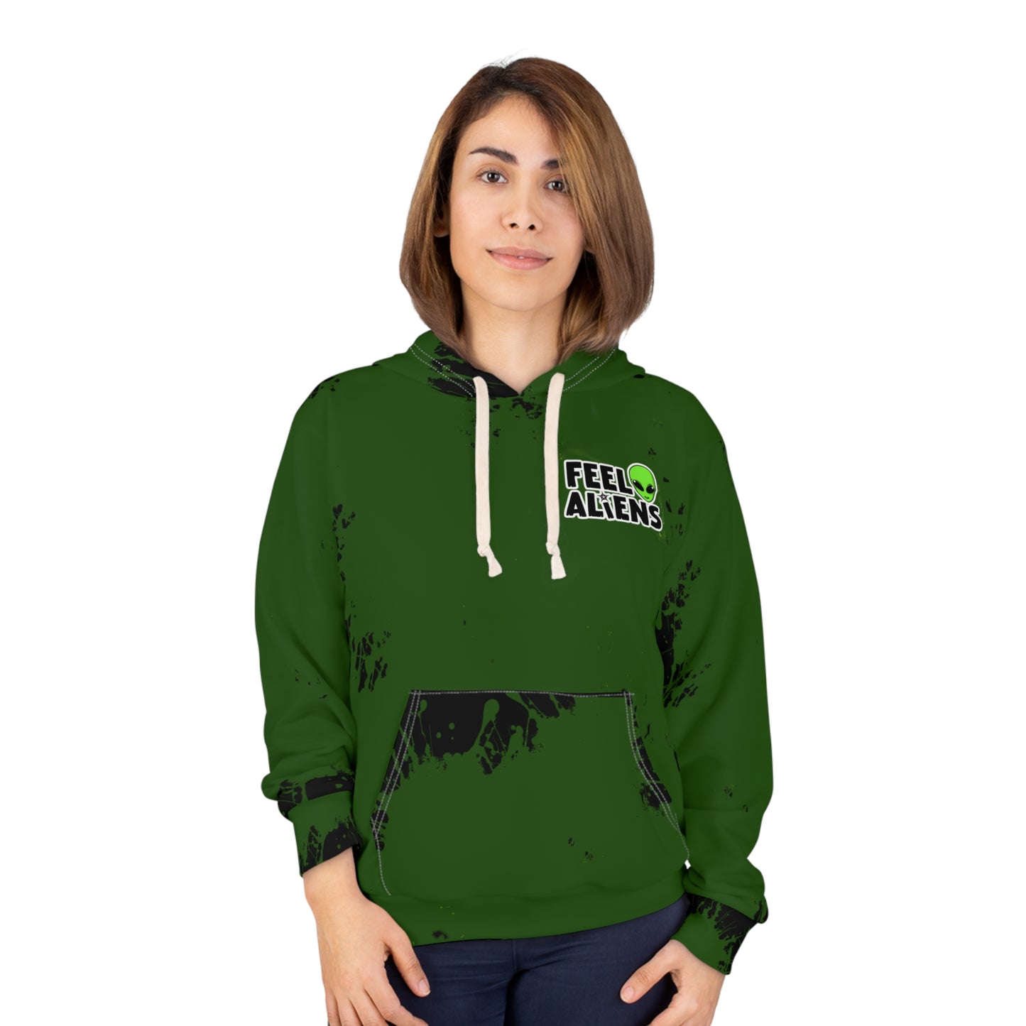 Feel Aliens Patched Hoodie