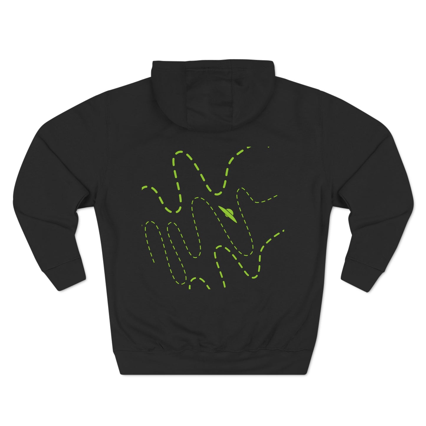 Cosmic Intruder Three-Panel Fleece Hoodie