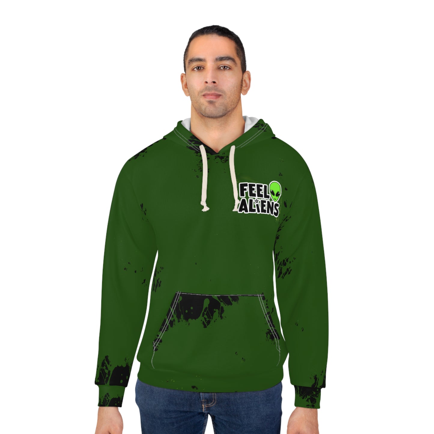 Feel Aliens Patched Hoodie