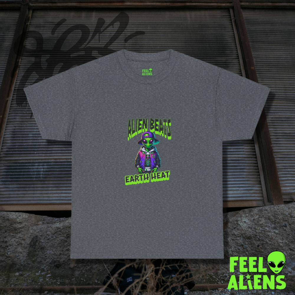 Alien Beats Earth Heat Graphic Tee Feelaliens