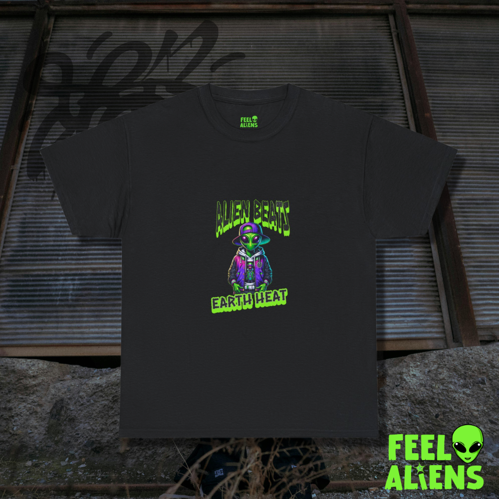 Alien Beats Earth Heat Graphic Tee Feelaliens
