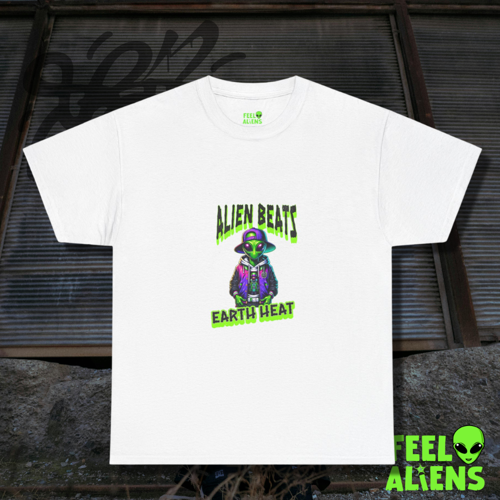 Alien Beats Earth Heat Graphic Tee Feelaliens