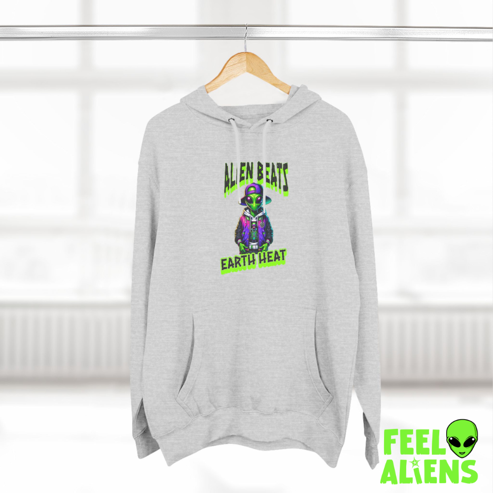 Alien Beats Earth Heat Hoodie Feelaliens