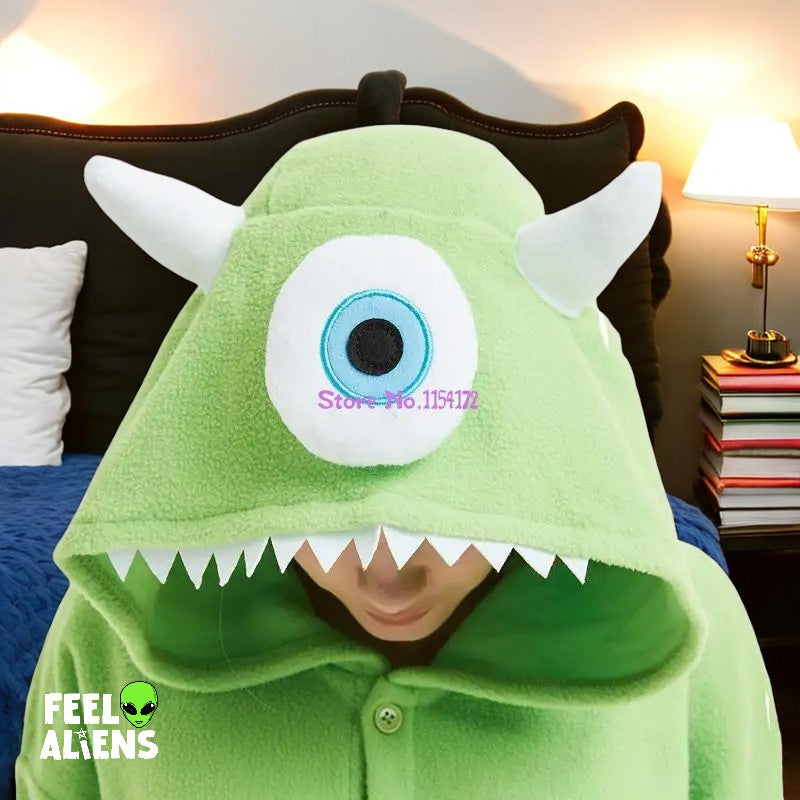 Alien Pajama Unisex Adults Cosplay Costume Monster Mike One-Piece Pajamas