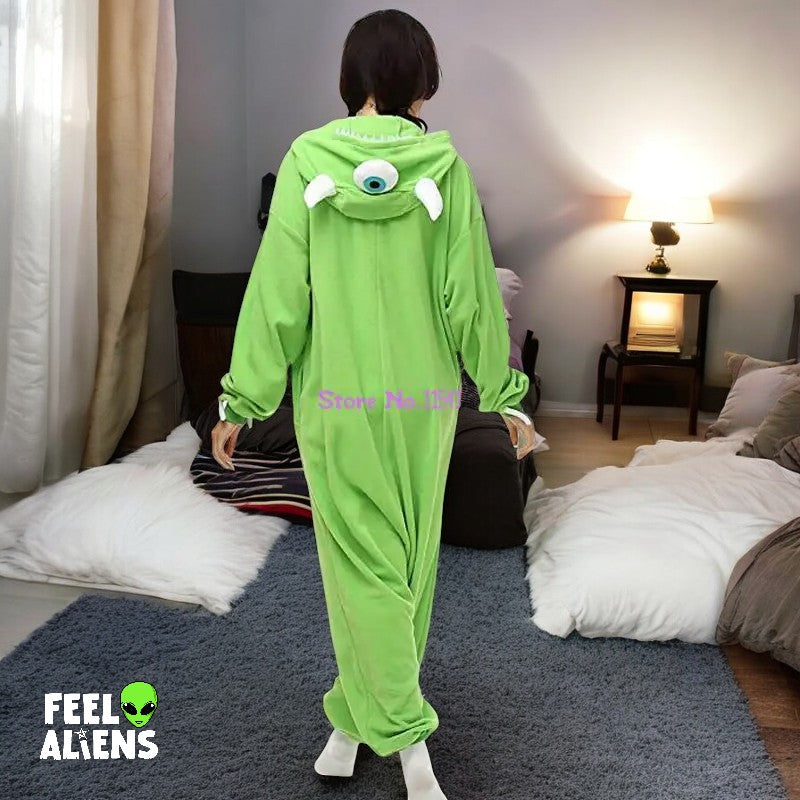 Alien Pajama Unisex Adults Cosplay Costume Monster Mike One-Piece Pajamas