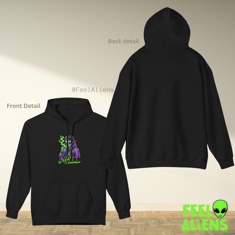 Chill Vibes Smoking Alien Unisex Hoodie
