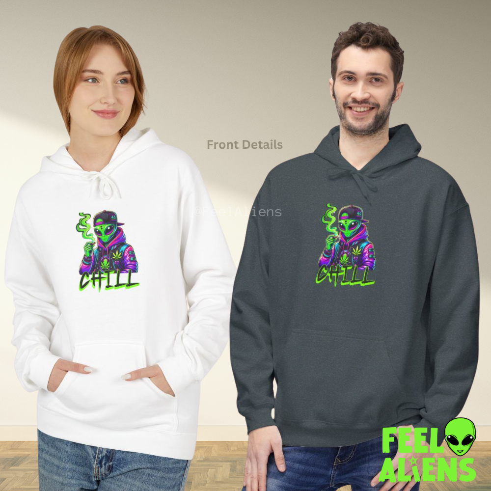 Chill Vibes Smoking Alien Unisex Hoodie