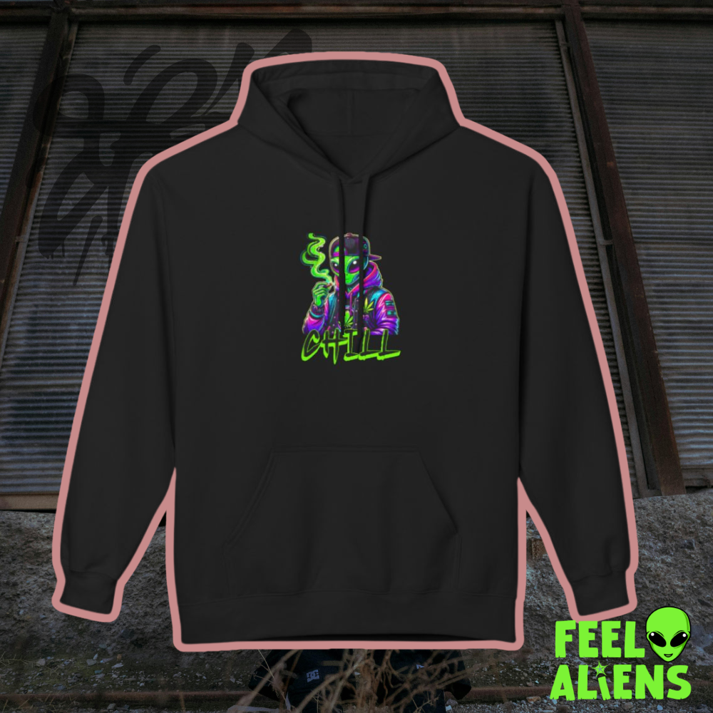 Chill Vibes Smoking Alien Unisex Hoodie