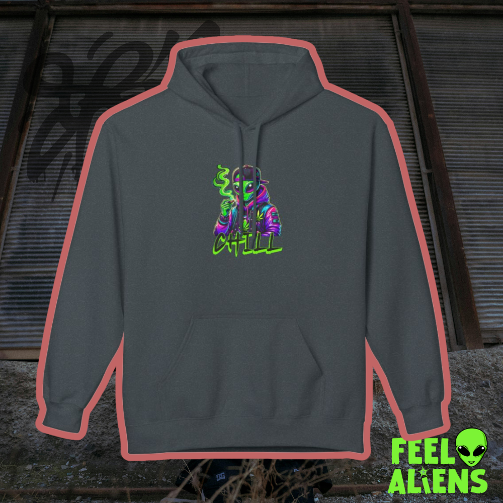 Chill Vibes Smoking Alien Unisex Hoodie