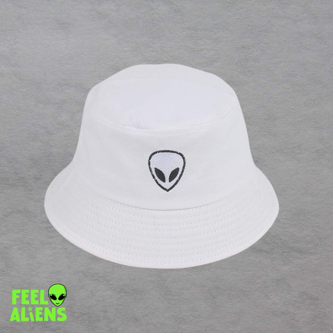 Embroidered Bucket Alien Hat
