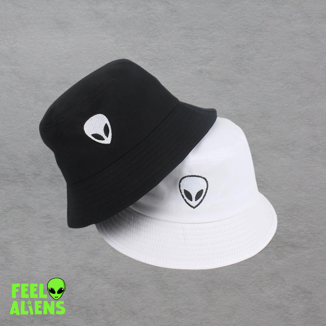 Embroidered Bucket Alien Hat