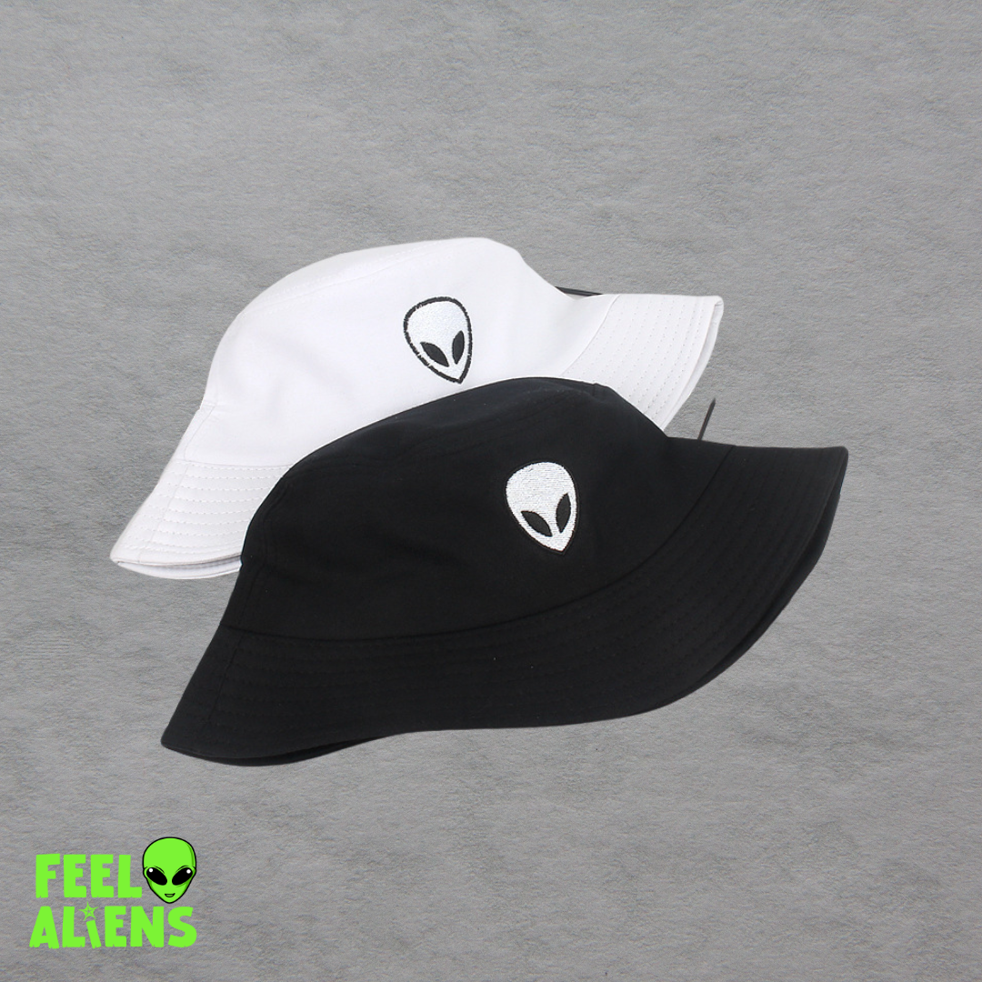 Embroidered Bucket Alien Hat
