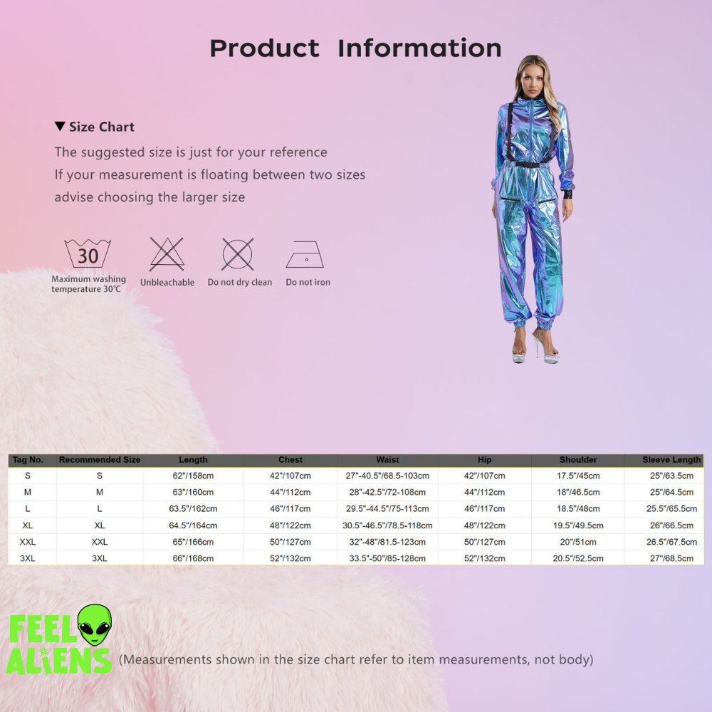 Metallic Astronaut Space Suit for Women