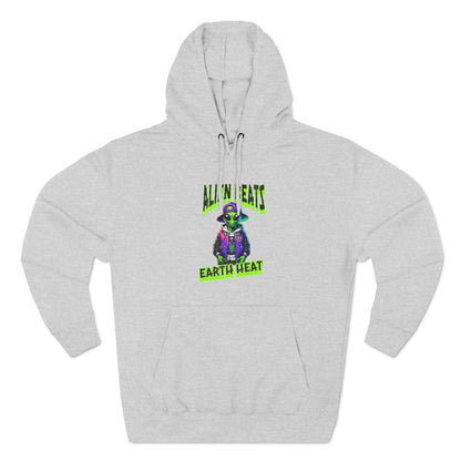 Alien Beats Earth Heat Hoodie - Cozy Three-Panel Fleece for Trendsetters