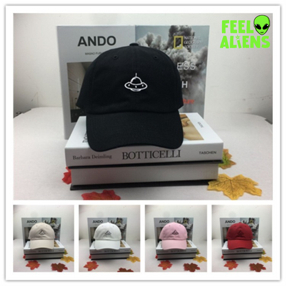 UFO Spaceship Embroidered Alien Hat