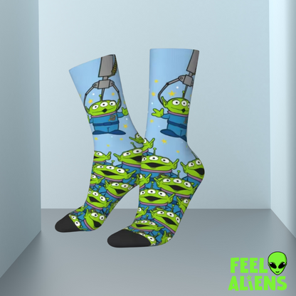 Toy Story Alien Knit Crew Socks for Men