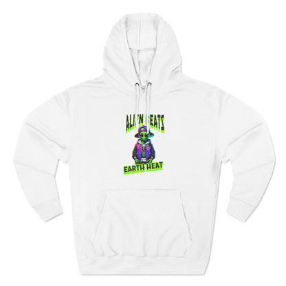 Alien Beats Earth Heat Hoodie - Cozy Three-Panel Fleece for Trendsetters