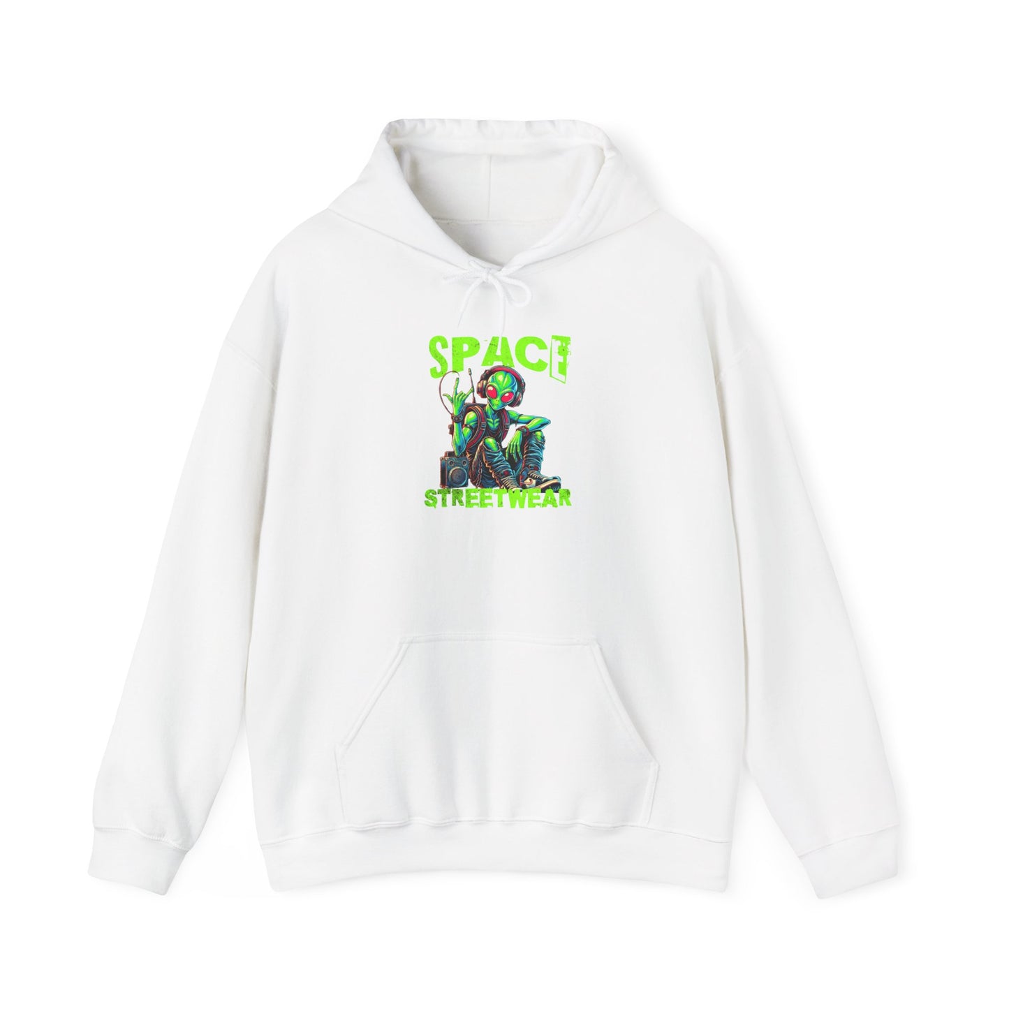 Streetwear Alien Graphic Hoodie - Unisex Heavy Blend