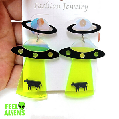 UFO Abduction Alien Jewelry Earrings