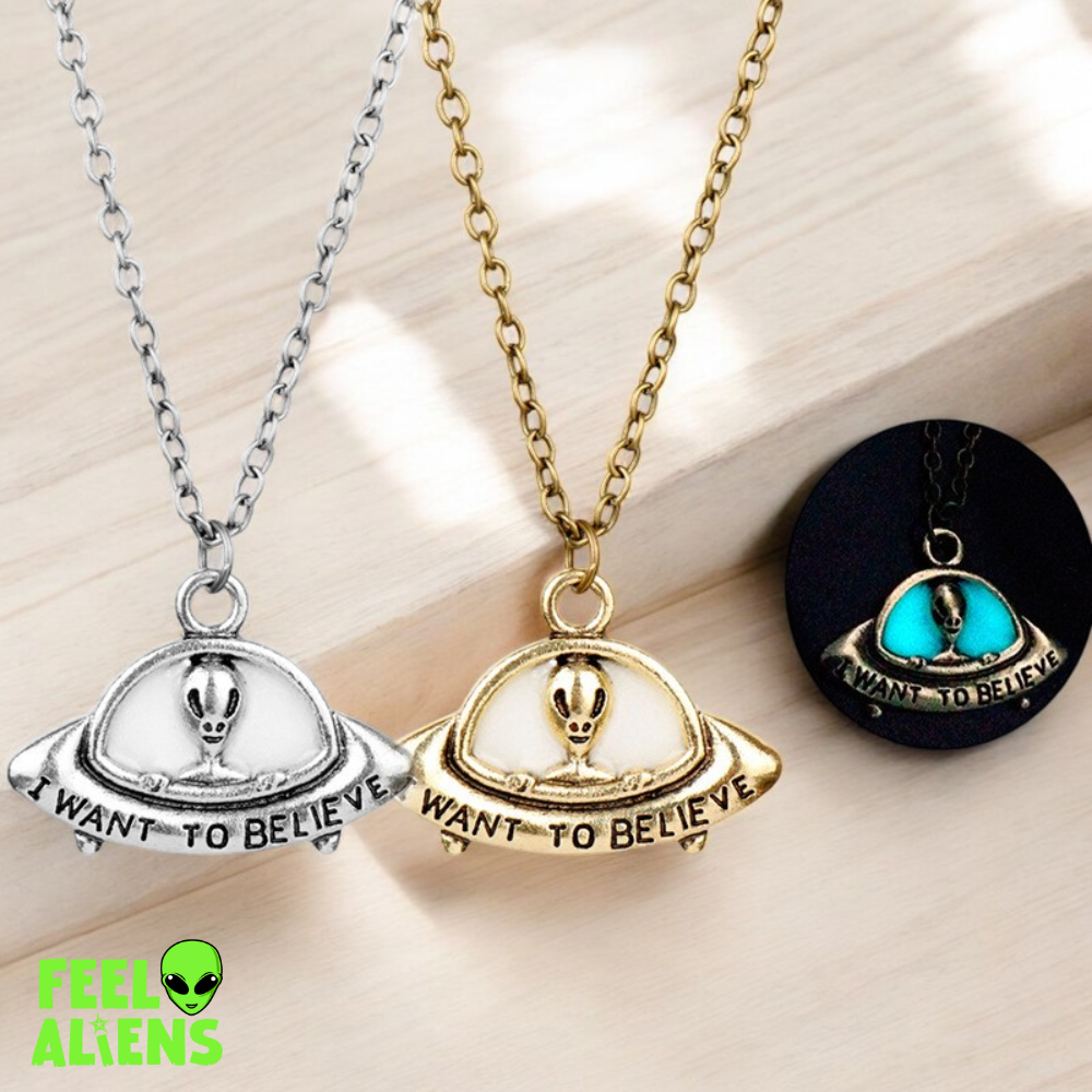 I want to believe UFO Necklace - Alien Jewelry