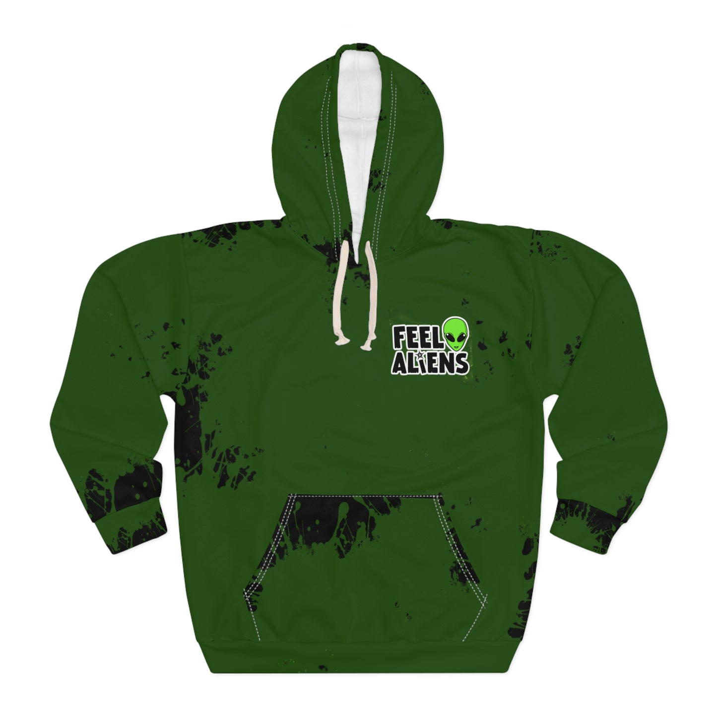 Feel Aliens Patched Hoodie