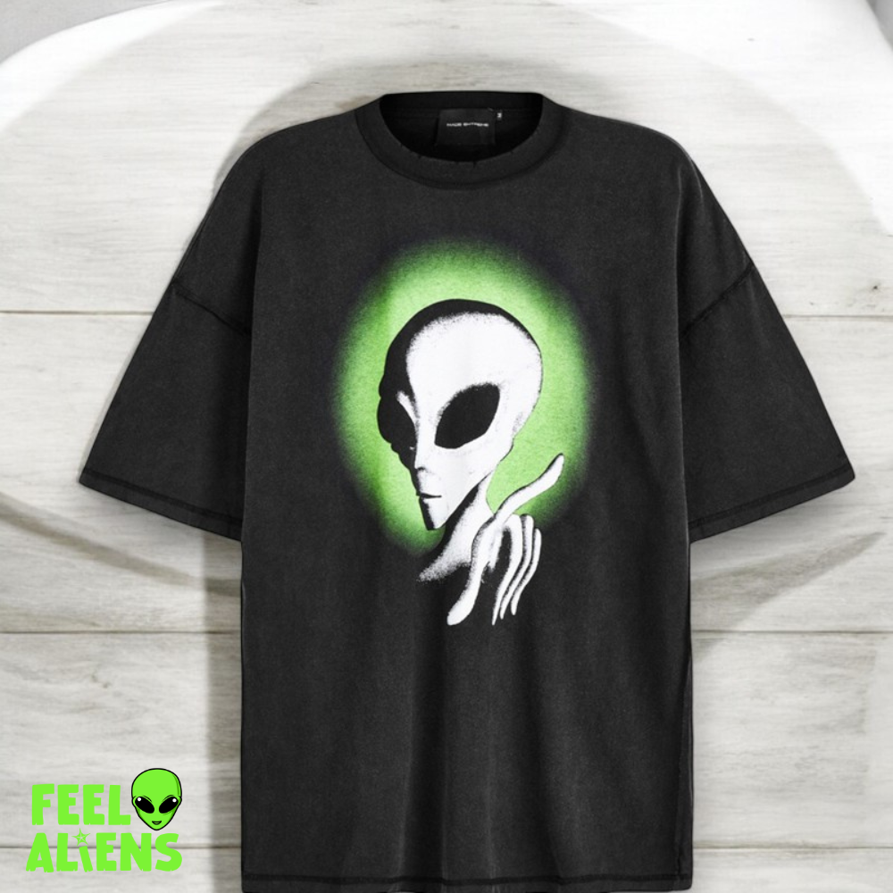 Neon Glow Oversized Alien Shirt