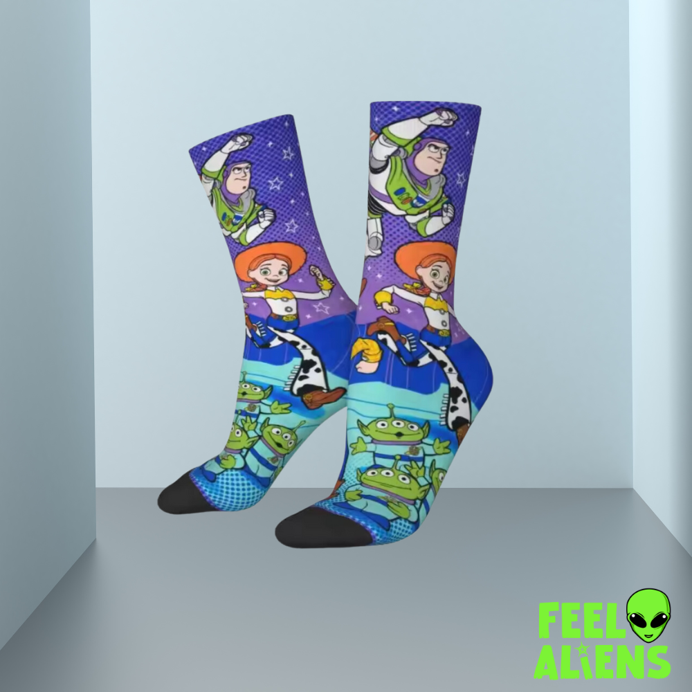 Toy Story Alien Knit Crew Socks for Men