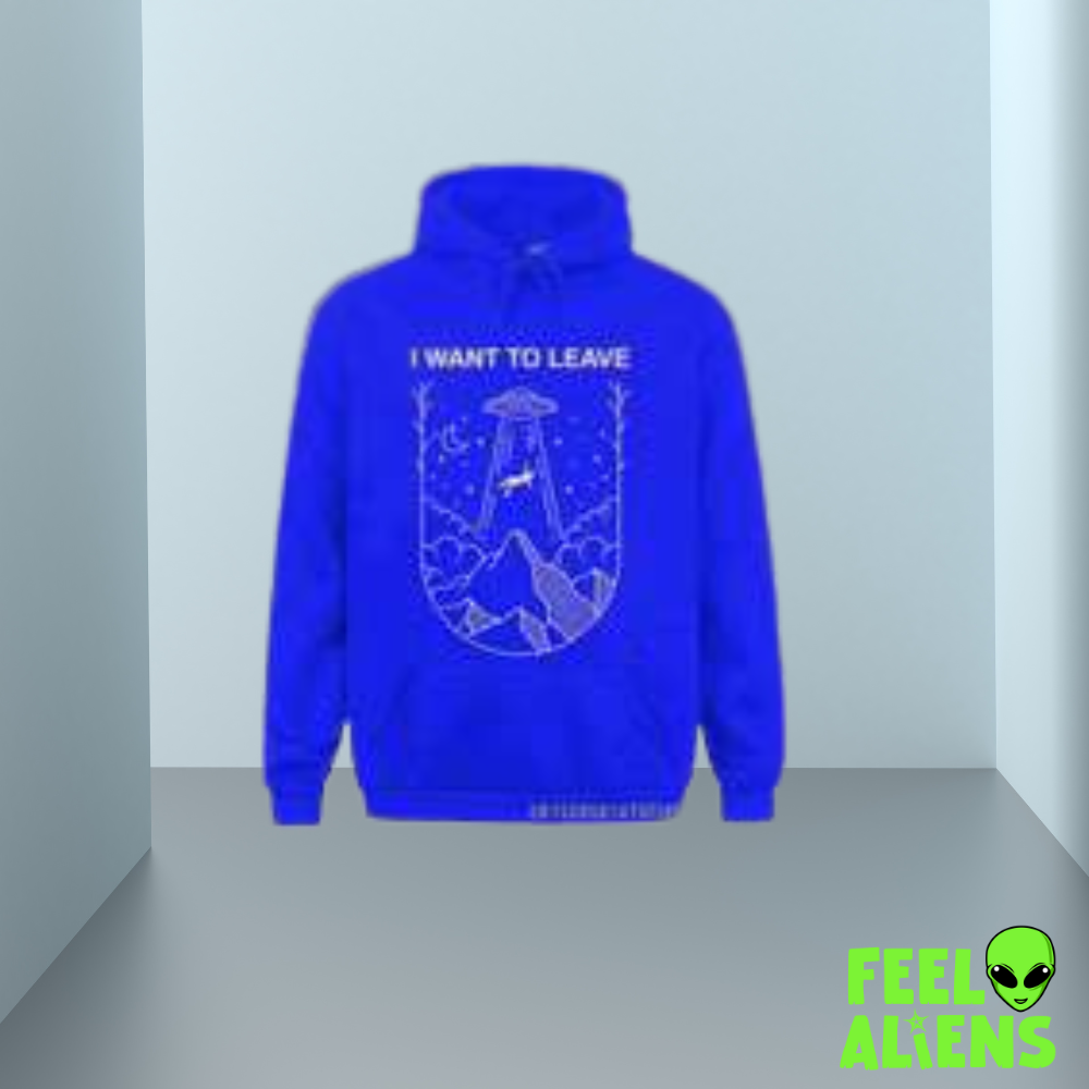 I Want to Leave UFO Hoodie – Preppy Streetwear