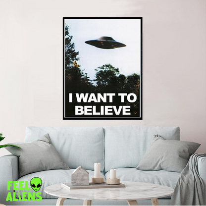 I Want to Believe UFO Poster