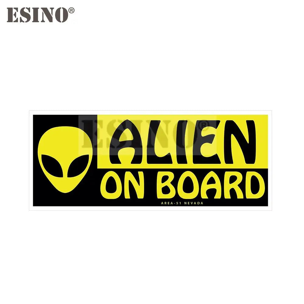  Warning Alien on Board-Car sticker