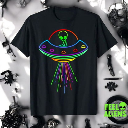 I Come in Peace Alien Graphic T-Shirt - 100% Cotton Casual Top for Men