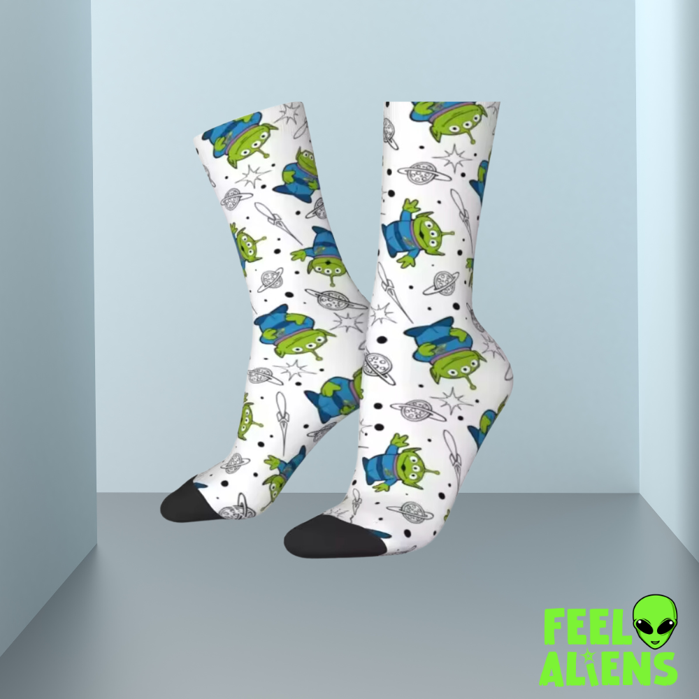 Toy Story Alien Knit Crew Socks for Men