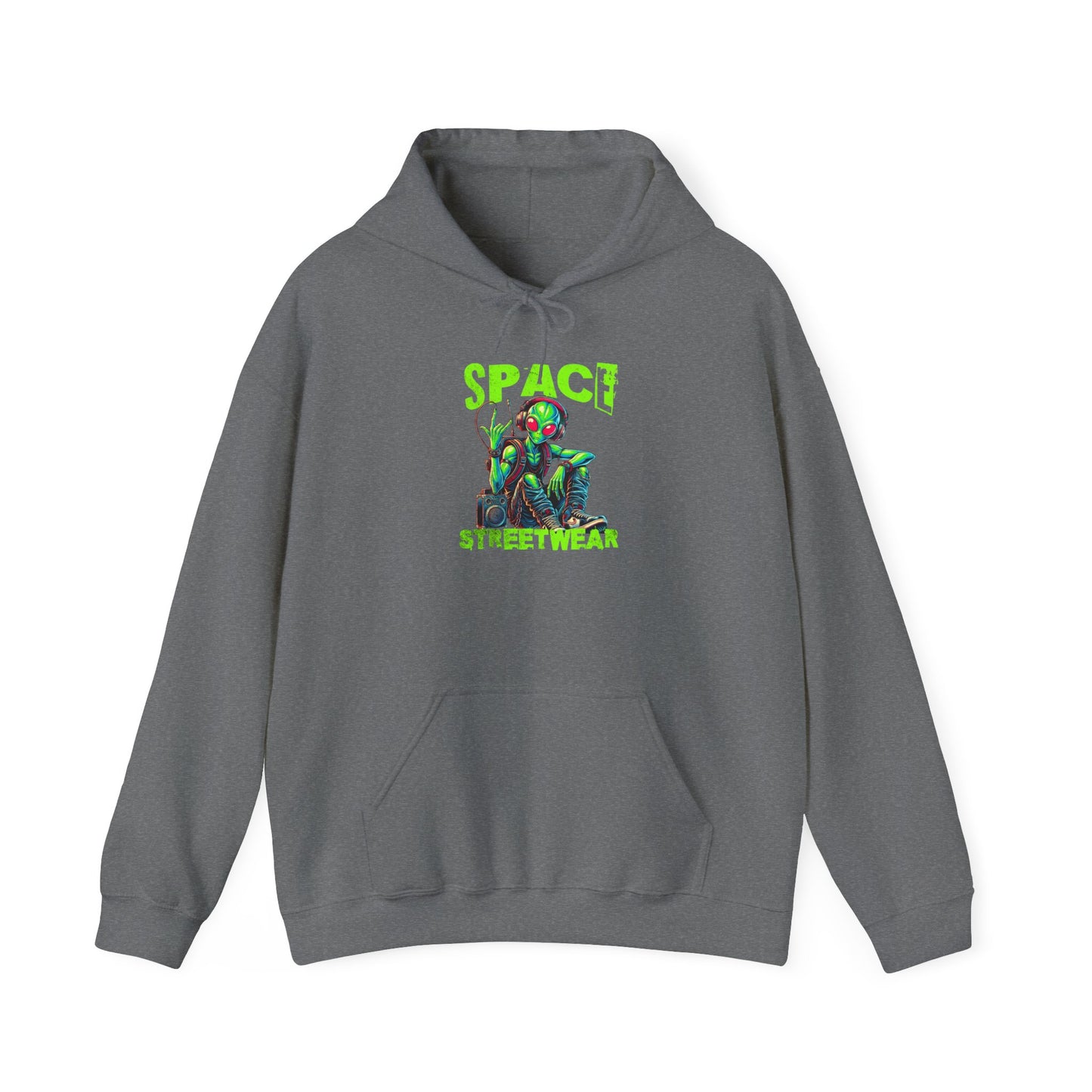 Streetwear Alien Graphic Hoodie - Unisex Heavy Blend