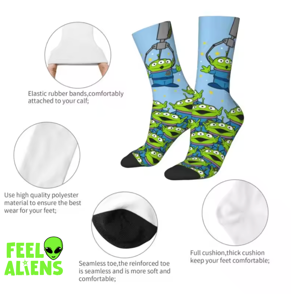 Toy Story Alien Knit Crew Socks for Men