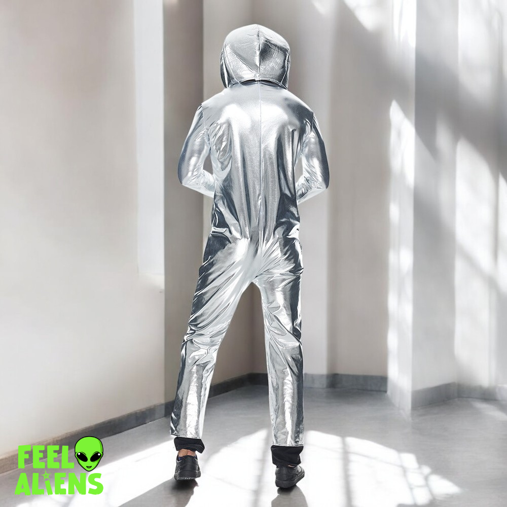 Silver Alien Costume Onesie