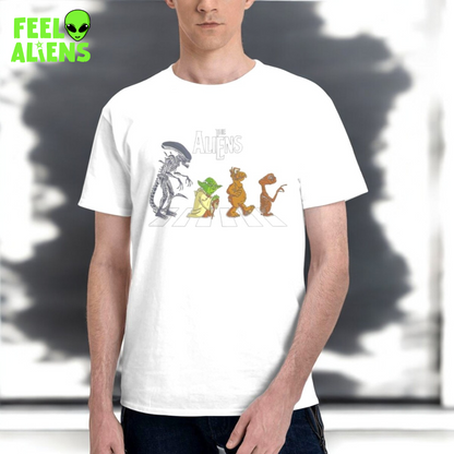 The Aliens Abbey Road T-Shirt - Vintage Cotton Graphic Tee for Men