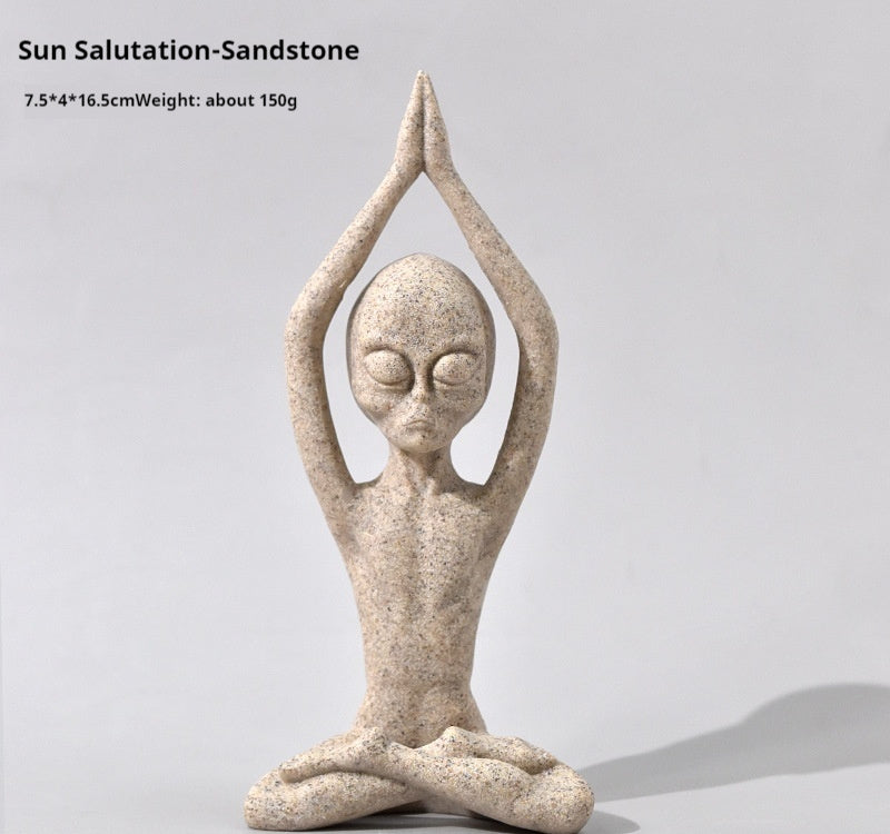 Varient Yoga Alien Statue