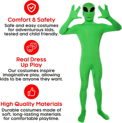 Alien Costume Kids, Kids Alien Costume Boys, Kids Alien Halloween Costume, Alien Costume Child, Alien Suit Kids M