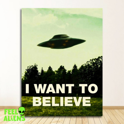 I Want to Believe UFO Poster