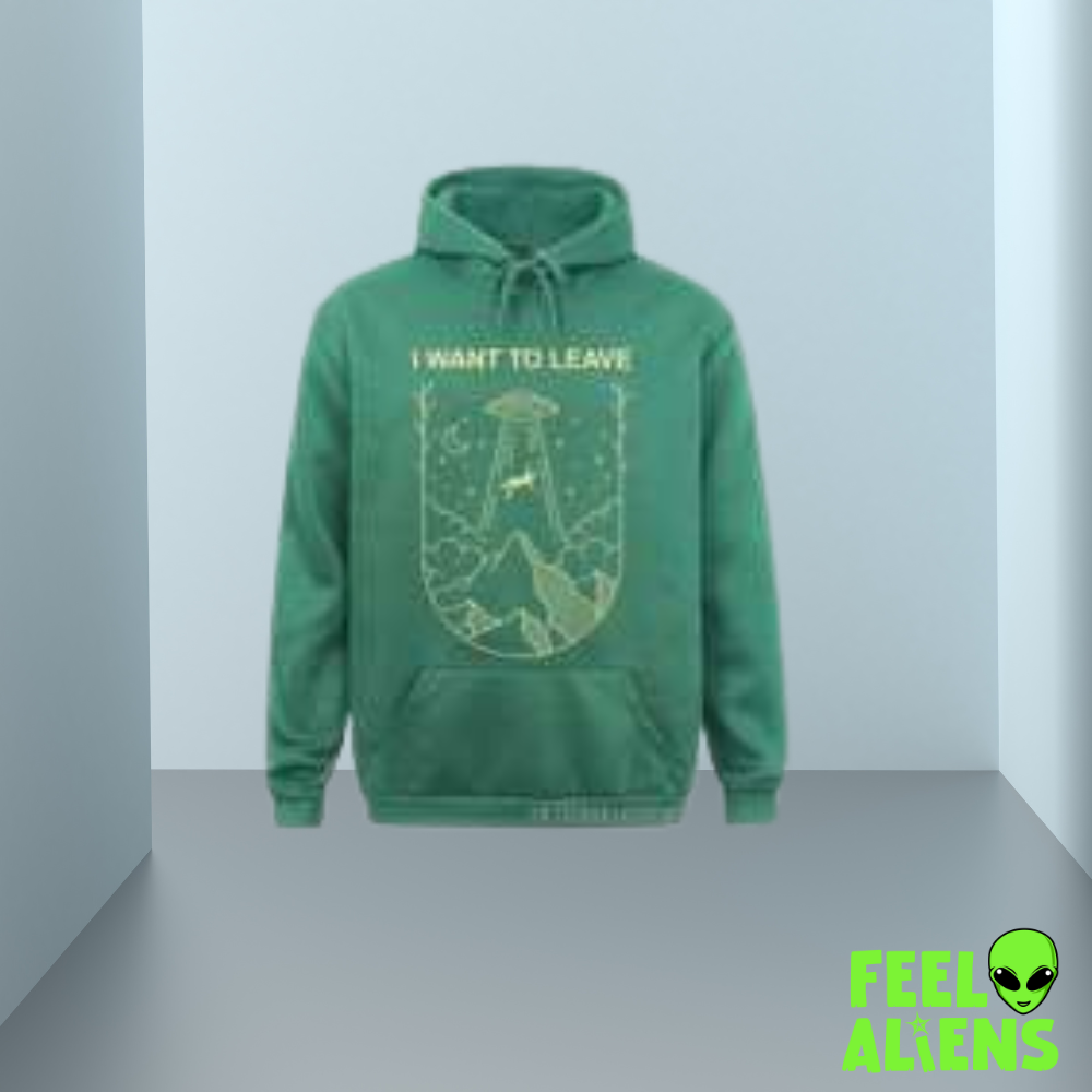 I Want to Leave UFO Hoodie – Preppy Streetwear