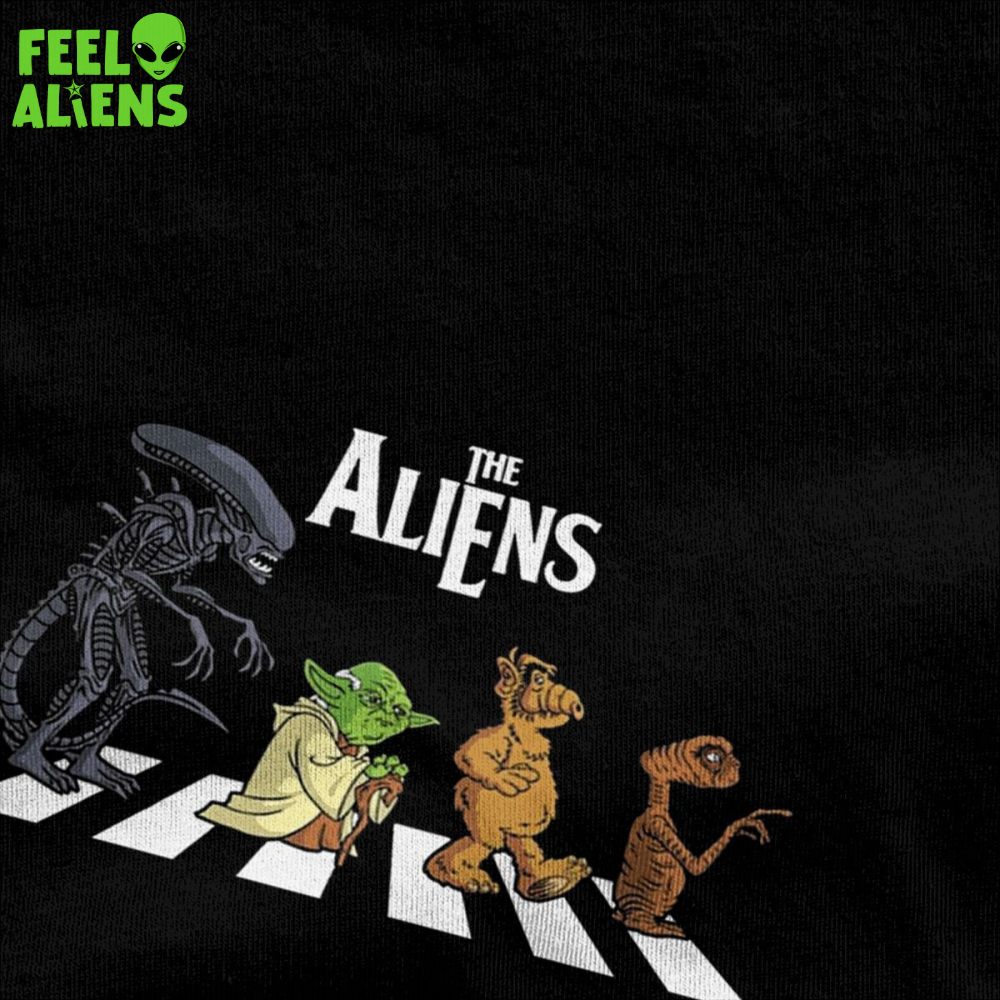 The Aliens Abbey Road T-Shirt - Vintage Cotton Graphic Tee for Men