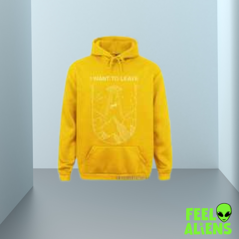 I Want to Leave UFO Hoodie – Preppy Streetwear