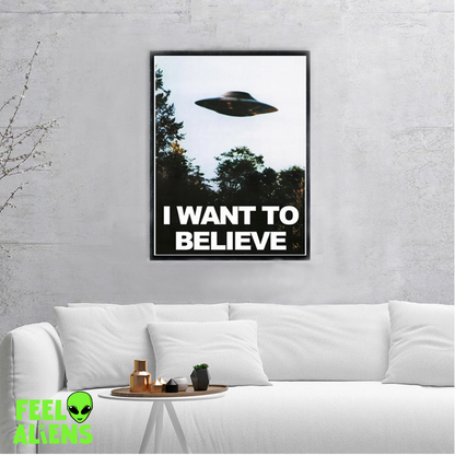 I Want to Believe UFO Poster