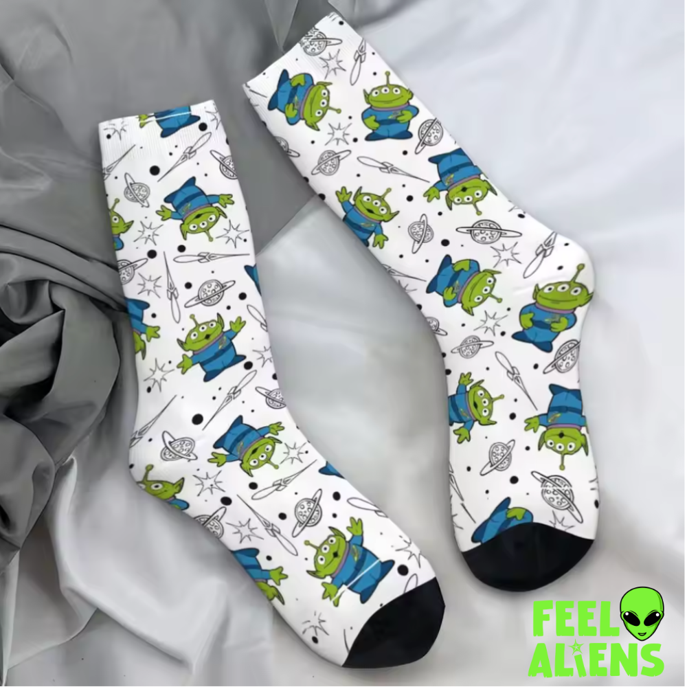 Toy Story Alien Knit Crew Socks for Men