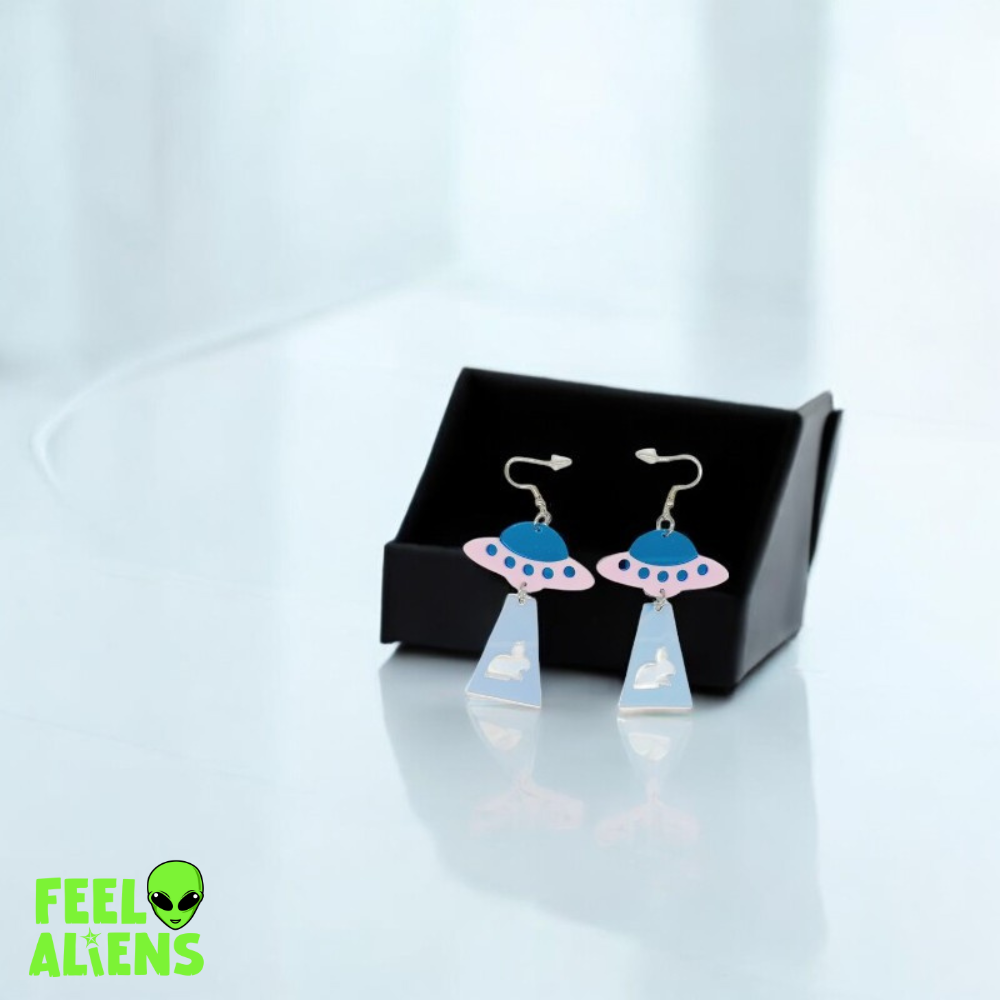 Lightning Aien UFO Earrings