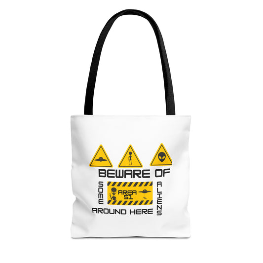 Beware of Alien - Tote Bag (AOP)