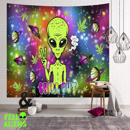 Retro Futuristic Alien Decor