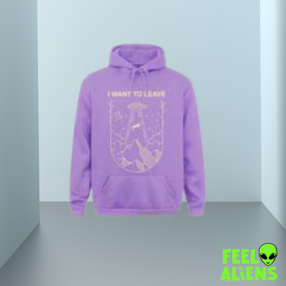 I Want to Leave UFO Hoodie – Preppy Streetwear