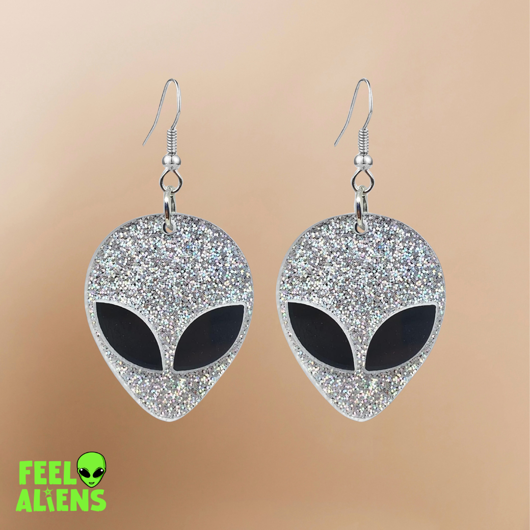 Alien Earrings-alien cartoon