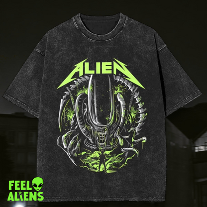 Alien Graphic Oversized T-Shirt - Breathable Summer Tee